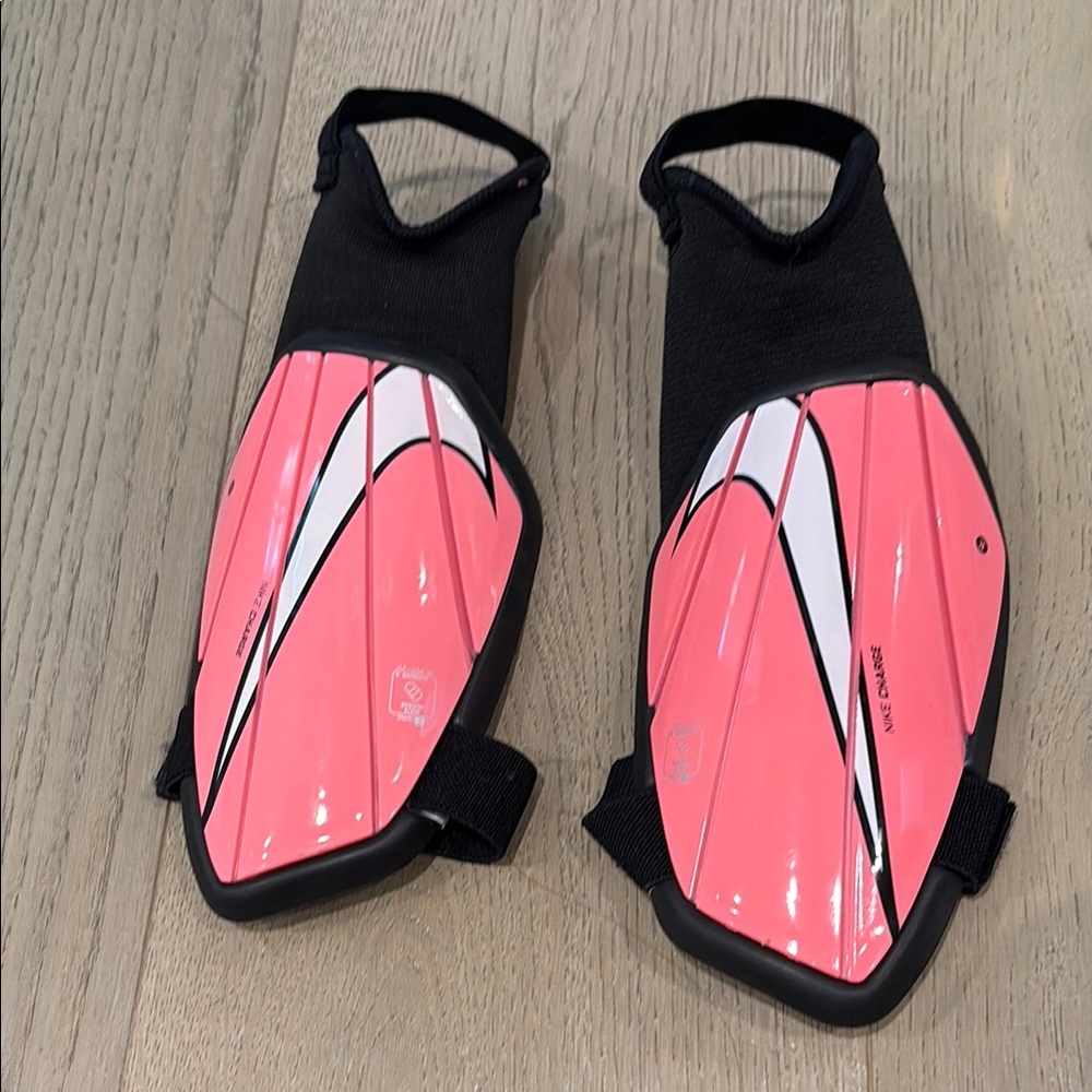 Nike Pink and Black Shin Guards